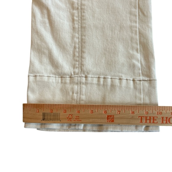 Democracy Ab Solution High Rise Wide Leg Ankle Cream Denim Womens Size 24W NWOT. - Picture 11 of 11